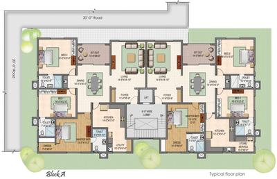 Project Image of 2580.0 - 4710.0 Sq.ft 3 BHK Apartment for buy in Shanti Melrose Park