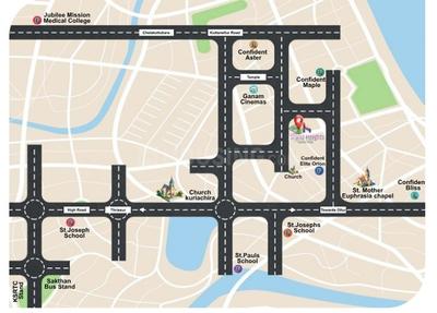 Project Image of 1078.0 - 1428.0 Sq.ft 2 BHK Apartment for buy in Confident Grand Heights