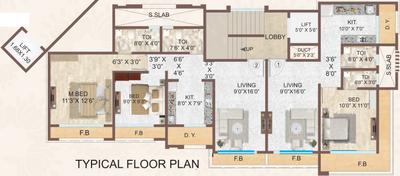 Project Image of 690.0 - 1050.0 Sq.ft 1 BHK Apartment for buy in Parekh Elita
