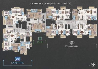 Project Image of 2007.64 - 3421.04 Sq.ft 3 BHK Apartment for buy in Vicint Marquis