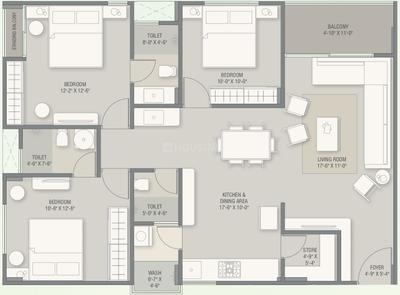 Project Image of 1000.0 - 1500.0 Sq.ft 3 BHK Apartment for buy in Unity Infra Flora