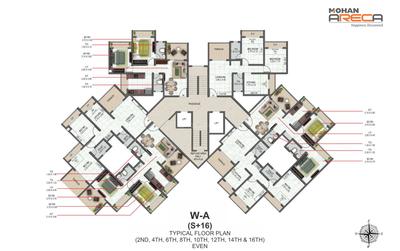 Project Image of 301.0 - 448.0 Sq.ft 1 BHK Apartment for buy in Mohan Areca Wing A B C And D