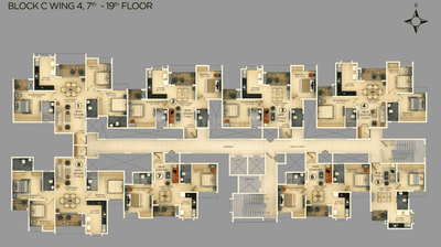 Project Image of 1057.0 - 1427.0 Sq.ft 2 BHK Apartment for buy in Provident Ecopolitan Phase 1