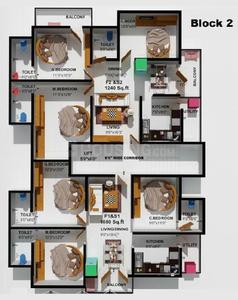 Project Image of 685.0 - 1240.0 Sq.ft 2 BHK Apartment for buy in The Nest Ippo