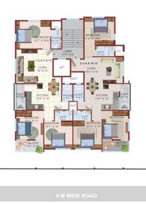 Project Image of 878.34 - 909.34 Sq.ft 3 BHK Apartment for buy in Vishvakarma Vijay Anand