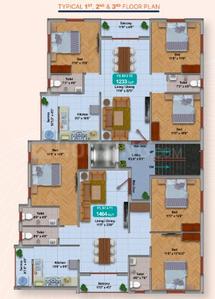 Project Image of 1233.0 - 1464.0 Sq.ft 3 BHK Apartment for buy in Chenthur Rajakilpakkam