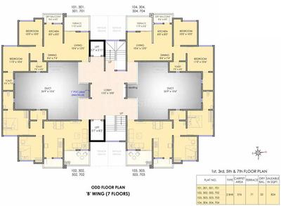 Project Image of 417.0 - 934.0 Sq.ft 1 BHK Apartment for buy in Dreams Veeroday
