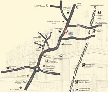 Project Image of 774 Sq.ft 2 BHK Apartment / Flat for sale in Madhyamgram for Rs. 8000000