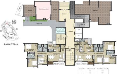 Project Image of 1230 Sq.ft 3 BHK Apartment / Flat for sale in New Town for Rs. 13800000