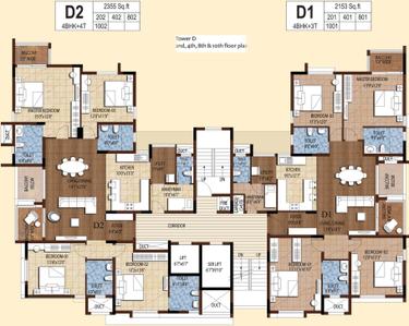Project Image of 1222.0 - 2355.0 Sq.ft 2 BHK Apartment for buy in Akshaya Tango Phase 1