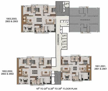 Project Image of 2386.0 - 3917.0 Sq.ft 3 BHK Apartment for buy in Casagrand GS Infinity