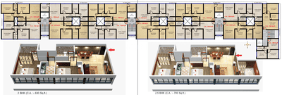 Project Image of 348.0 - 700.0 Sq.ft 1 BHK Apartment for buy in Alfa Mana A M Residency