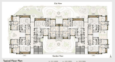 Project Image of 2710.0 - 3770.0 Sq.ft 3 BHK Apartment for buy in Serenity Reserve