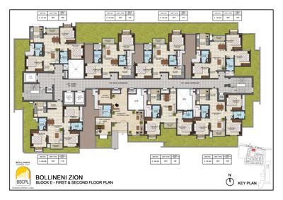 Project Image of 1555.0 - 1650.0 Sq.ft 3 BHK Apartment for buy in BSCPL Bollineni Zion
