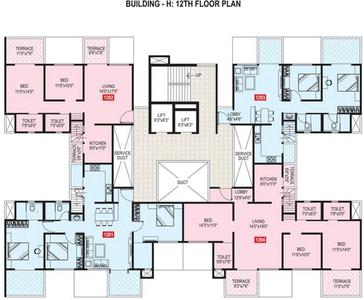 Project Image of 1302 Sq.ft 3 BHK Apartment / Flat for sale in Wakad for Rs. 12912322