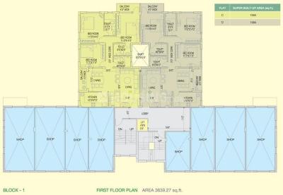 Project Image of 800.0 - 2111.0 Sq.ft 1 BHK Apartment for buy in Space Club Town Greens