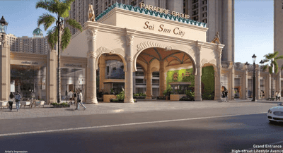 Project Image of 430.0 - 654.0 Sq.ft 1 BHK Apartment for buy in Paradise Sai Suncity