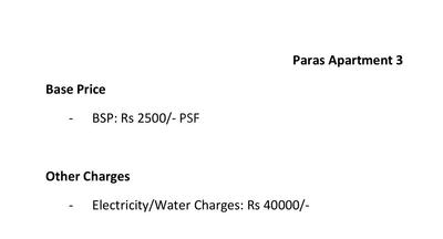 Project Image of 0.0 - 1199.96 Sq.ft 3 BHK Apartment for buy in Paras Apartment 3