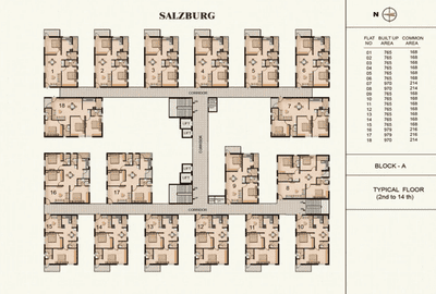 Project Image of 969.0 - 1315.0 Sq.ft 2 BHK Apartment for buy in Jain Salzburg