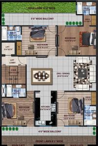 Project Image of 0.0 - 2186.0 Sq.ft 4 BHK Builder Floor for buy in Rich Look Luxury Floors 275 Yd