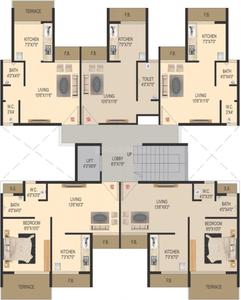 Project Image of 208.0 - 292.0 Sq.ft 1 RK Apartment for buy in Omcon Om Aagman