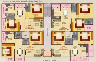 Project Image of 1165.0 - 1260.0 Sq.ft 2 BHK Apartment for buy in Rainbow Enclave