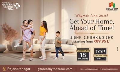 Project Image of 884.0 - 1169.0 Sq.ft 2 BHK Apartment for buy in Sumadhura Gardens By The Brook Phase 1