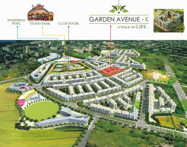 Project Image of 413.66 - 590.62 Sq.ft 1 BHK Apartment for buy in Sri Garden Avenue K K4