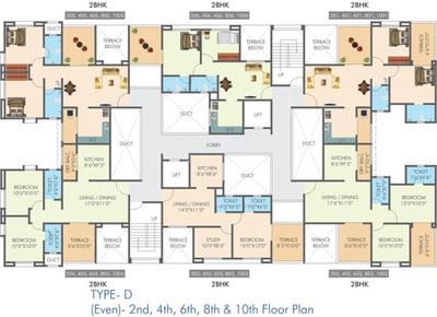 Project Image of 438.0 - 560.0 Sq.ft 2 BHK Apartment for buy in Shree Nidhi Phase 1