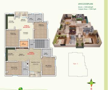 Project Image of 0.0 - 845.0 Sq.ft 2 BHK Apartment for buy in Shree Surya Enclave