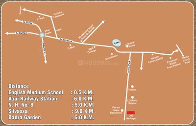 Project Image of 257.26 - 577.7 Sq.ft 1 BHK Apartment for buy in Radhe Om Heritage A B