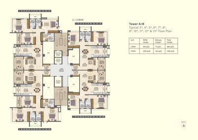 Project Image of 989.0 - 2736.0 Sq.ft 2 BHK Apartment for buy in Evara Estate