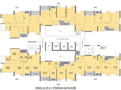 Project Image of 596.0 - 1052.0 Sq.ft 2 BHK Apartment for buy in Rustomjee Urbania Azziano