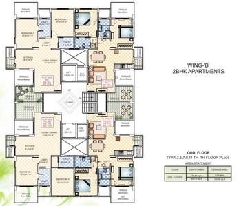 Project Image of 857.0 - 1647.0 Sq.ft 2 BHK Apartment for buy in Kakkad Madhuban A B And C