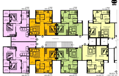 Project Image of 690 Sq.ft 1 BHK Apartment / Flat for sale in Vejalpur for Rs. 3550000