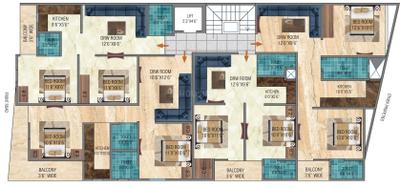 Project Image of 810.0 - 1200.0 Sq.ft 3 BHK Apartment for buy in ARE Nirvana Luxury Residency