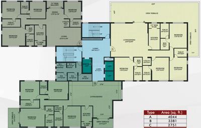Project Image of 2751.0 - 4044.0 Sq.ft 4 BHK Apartment for buy in Ramsnehi Unimark Tower
