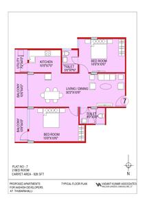 Project Image of 823.0 - 1684.0 Sq.ft 1 BHK Apartment for buy in Aashish A N Reddy Apartment