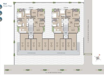 Project Image of 631.09 - 693.84 Sq.ft 2 BHK Apartment for buy in Thakar Vraj Villa Tower A And B