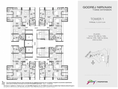 Project Image of 424.52 - 675.0 Sq.ft 1 BHK Apartment for buy in Godrej Nirvaan