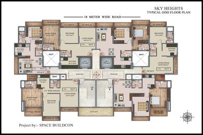 Project Image of 518.17 - 869.29 Sq.ft 1 BHK Apartment for buy in Space Sky Heights