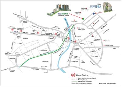 Project Image of 444.33 - 1145.28 Sq.ft 2 BHK Apartment for buy in Shrine Scc Sapphire Ph II Block F