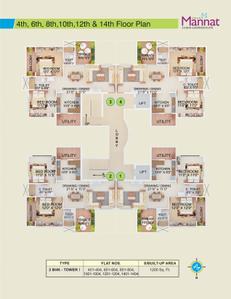 Project Image of 0.0 - 661.12 Sq.ft 2 BHK Apartment for buy in Green Amans Mannat Block C1