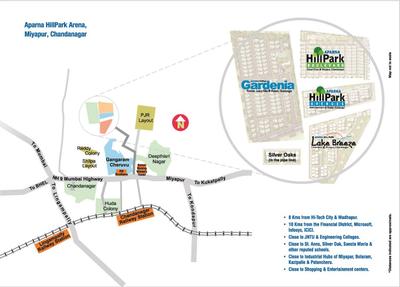 Project Image of 1150.0 - 1670.0 Sq.ft 2 BHK Apartment for buy in Aparna Hill Park Avenue