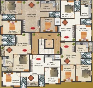 Project Image of 775.0 - 855.0 Sq.ft 2 BHK Apartment for buy in Rayan Gokulam