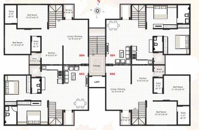 Project Image of 970.0 - 2500.0 Sq.ft 2 BHK Apartment for buy in Akshar Upvan