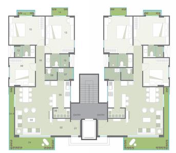 Project Image of 0.0 - 1225.0 Sq.ft 3 BHK Apartment for buy in Damodardas The Palace Green Life