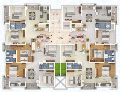 Project Image of 1425.0 - 1515.0 Sq.ft 3 BHK Apartment for buy in Sky Maa Janki Residency Block B