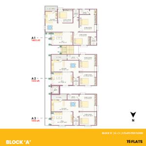 Project Image of 1099.96 - 1464.97 Sq.ft 2 BHK Apartment for buy in Sunrise Square Block A