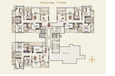 Project Image of 970.0 - 1970.0 Sq.ft 2 BHK Apartment for buy in Vighnaharta Sai Enclave